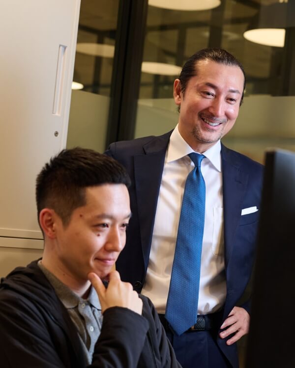 企業理念について語る代表